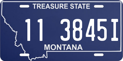 MT license plate 113845I