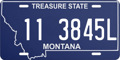 MT license plate 113845L