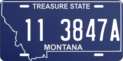 MT license plate 113847A