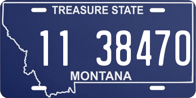 MT license plate 113847O