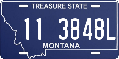 MT license plate 113848L