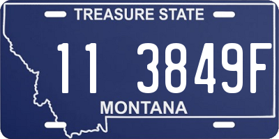 MT license plate 113849F