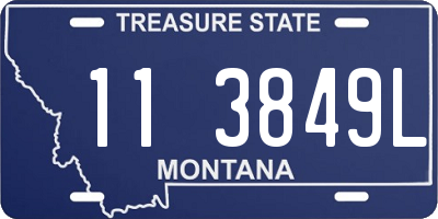 MT license plate 113849L