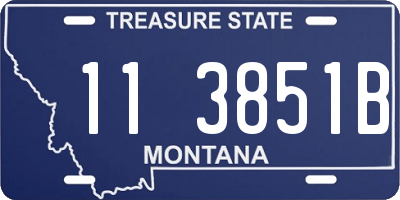 MT license plate 113851B