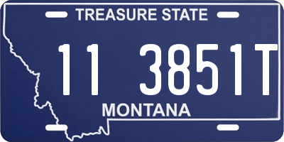 MT license plate 113851T