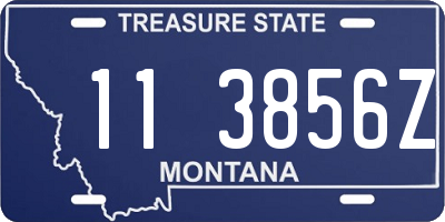 MT license plate 113856Z