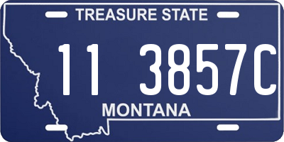MT license plate 113857C