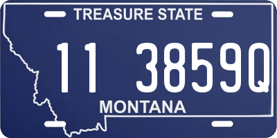 MT license plate 113859Q