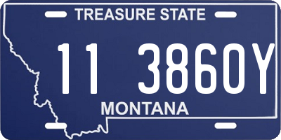 MT license plate 113860Y