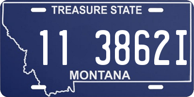 MT license plate 113862I