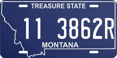 MT license plate 113862R