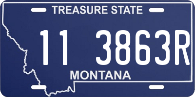 MT license plate 113863R