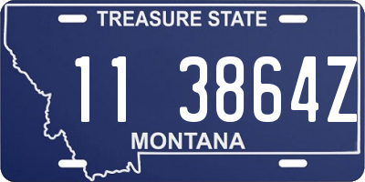 MT license plate 113864Z