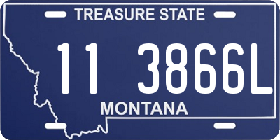 MT license plate 113866L