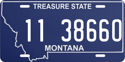 MT license plate 113866O
