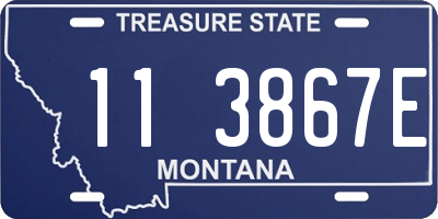 MT license plate 113867E