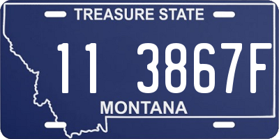 MT license plate 113867F