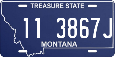 MT license plate 113867J