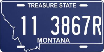 MT license plate 113867R