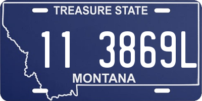MT license plate 113869L
