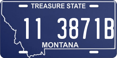 MT license plate 113871B