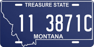 MT license plate 113871C