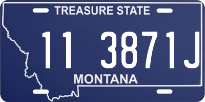 MT license plate 113871J