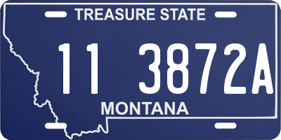 MT license plate 113872A