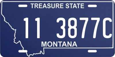 MT license plate 113877C