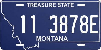 MT license plate 113878E