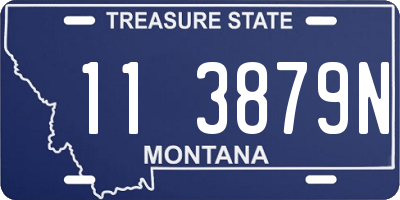 MT license plate 113879N