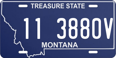 MT license plate 113880V