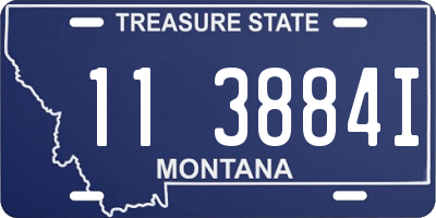 MT license plate 113884I