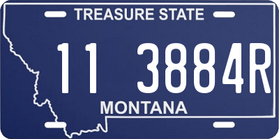 MT license plate 113884R