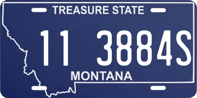 MT license plate 113884S