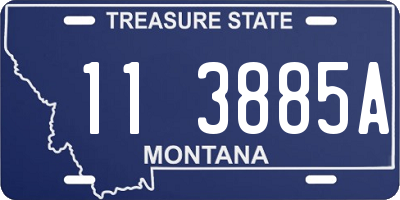 MT license plate 113885A