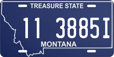 MT license plate 113885I