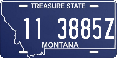 MT license plate 113885Z