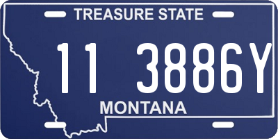 MT license plate 113886Y