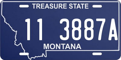 MT license plate 113887A