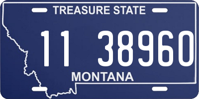 MT license plate 113896O
