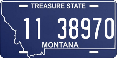 MT license plate 113897O