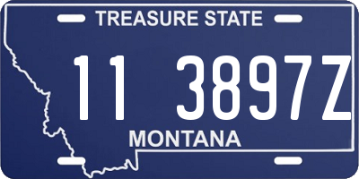 MT license plate 113897Z