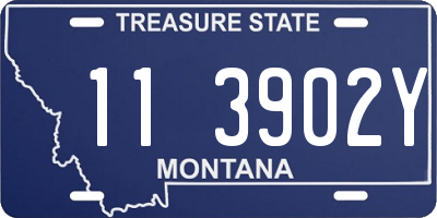 MT license plate 113902Y