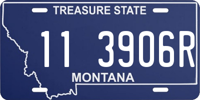 MT license plate 113906R