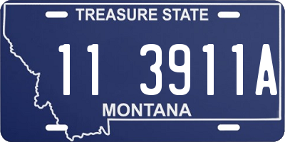 MT license plate 113911A