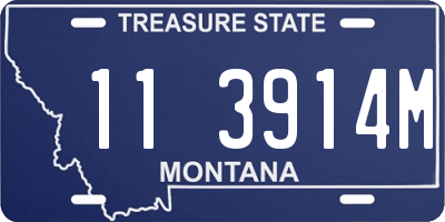 MT license plate 113914M