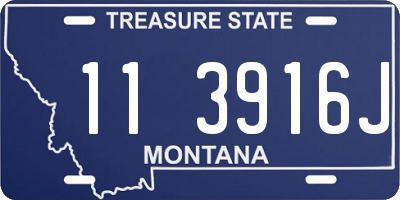 MT license plate 113916J