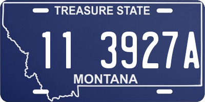 MT license plate 113927A