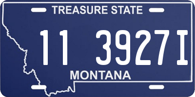 MT license plate 113927I